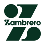 zambrero green geometric logo with curved negative space