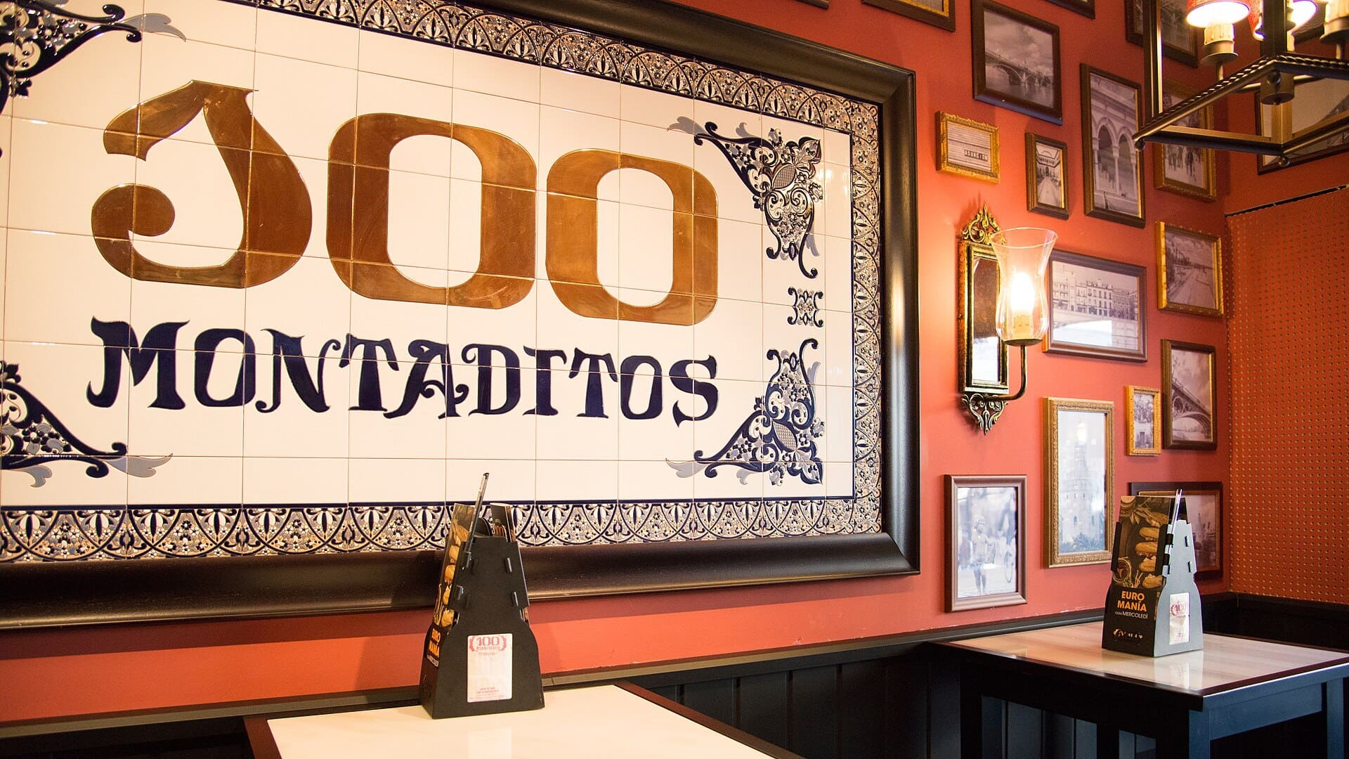 intérieur 100 montaditos — mosaïque et déco espagnole