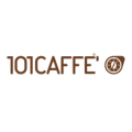 logo 101caffe marrone con emblema tazzina