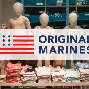 original marines: vetrina abbigliamento bambini pastello