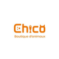 logo orange moderne pour boutique danimaux chico