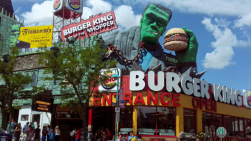 burger king frankenstein: giant whopper sculpture