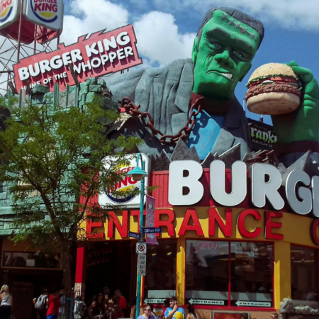 burger king frankenstein: giant whopper sculpture