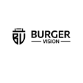 burger vision logo: modernes wappen mit wortmarke