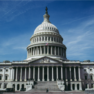 neoclassical capitol dome and columned facade