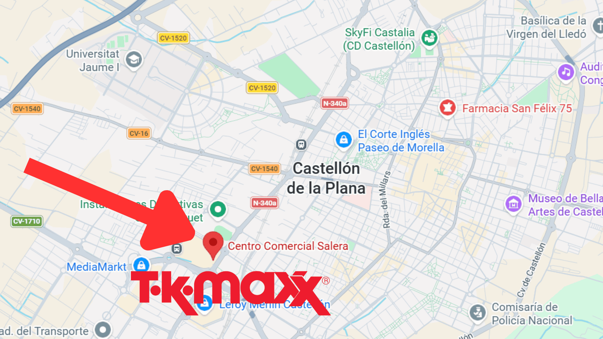 centro comercial salera y tk maxx en castellón