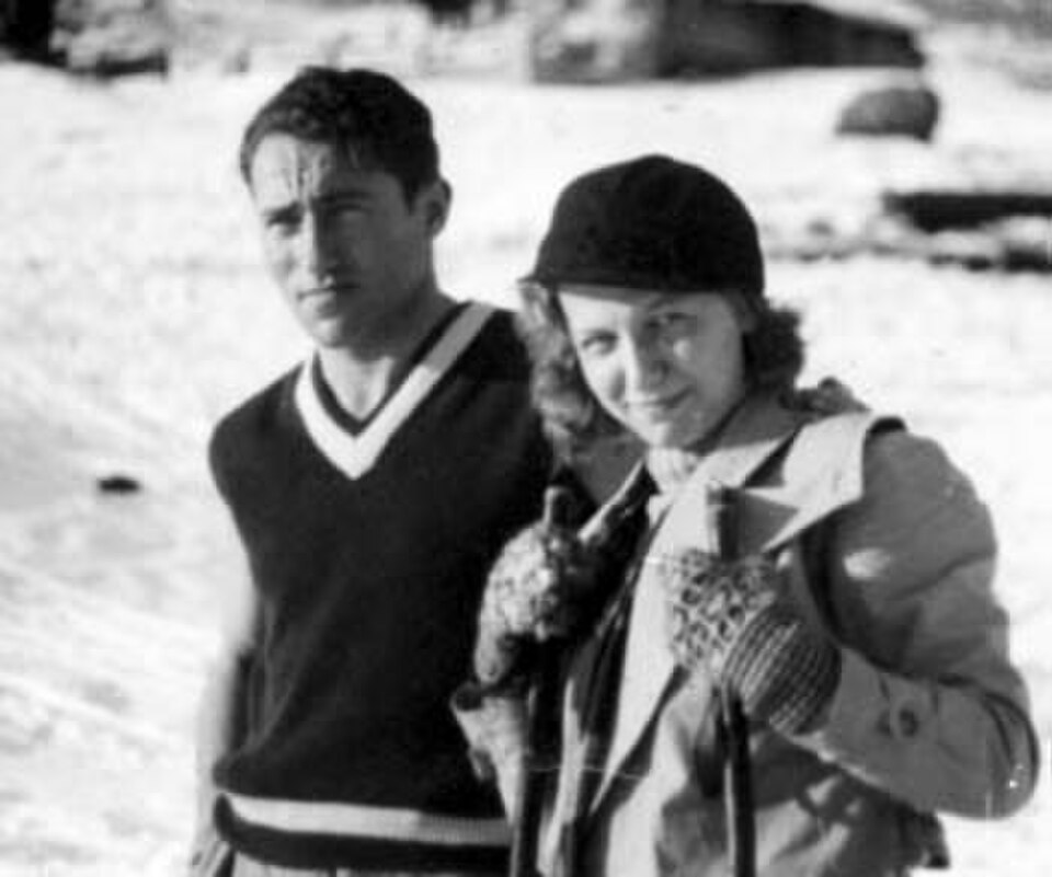 adi dassler et son Épouse sur les pistes, 1934