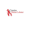 cousins maine lobster logo with red lobster icon