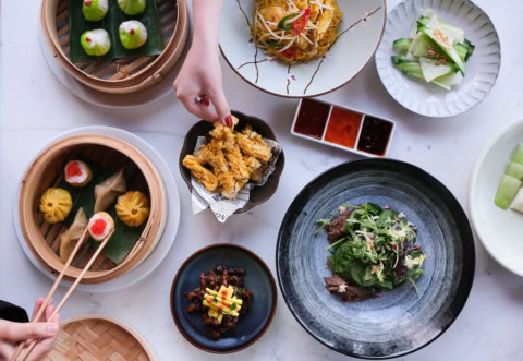 assortiment de dim sum à partager