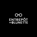 logo minimaliste noir et blanc — entrepôt de la lunette