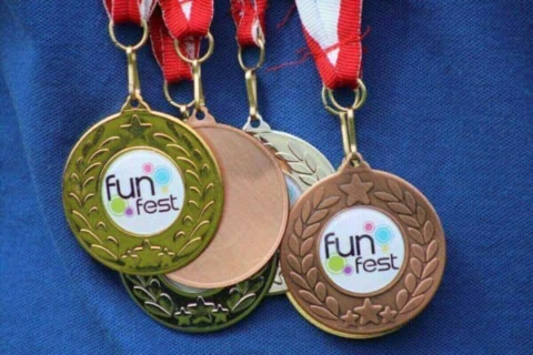 funfest community gold, silver and bronze medals