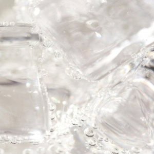 macro glaçons et bulles effervescentes