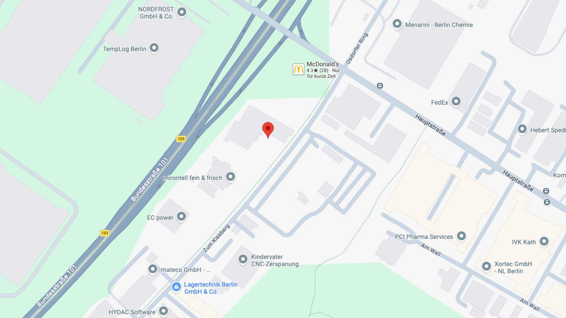 logistik und industriepark an der bundesstraße 101