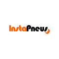 logo instapneus minimaliste orange et noir