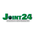 logo joint24: esperienza canapa con foglia verde