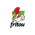 logo mascotte chef souriant avec croustille fritou