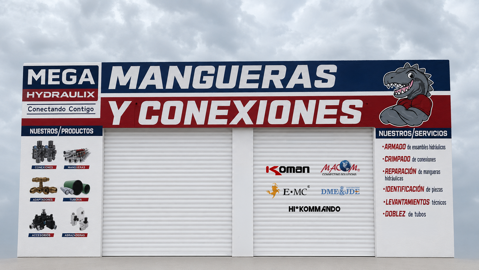 fachada hydraulix de mangueras y conexiones