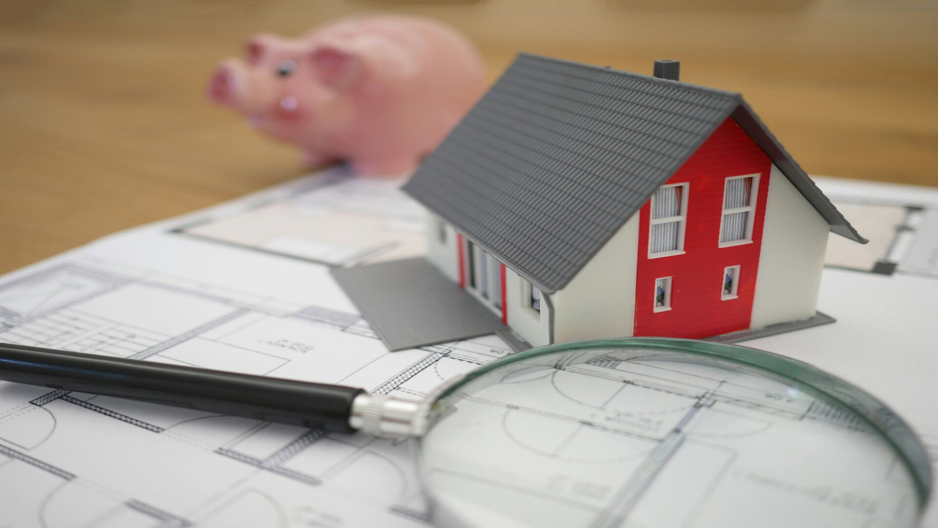 maquette de maison et plans pour achat immobilier
