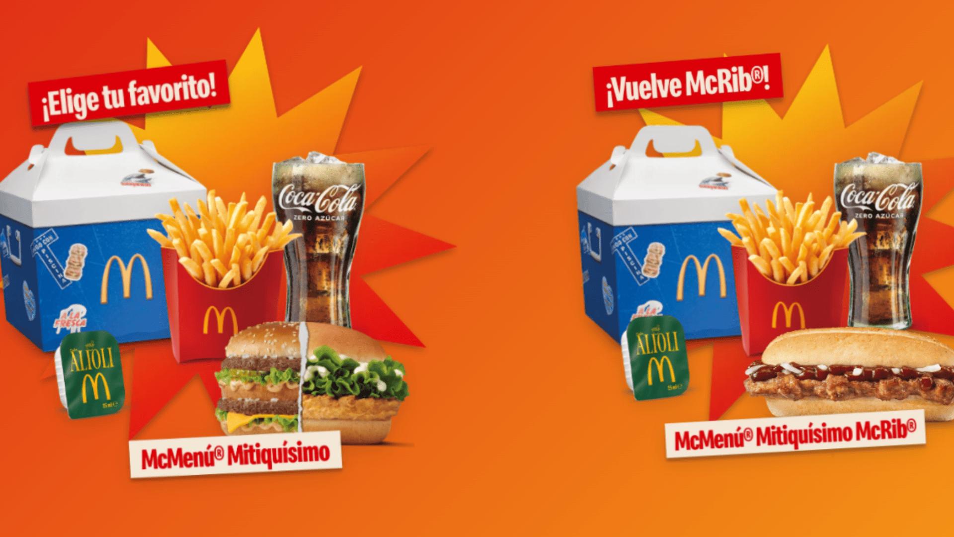 vuelve mcrib: elige tu mcmenú