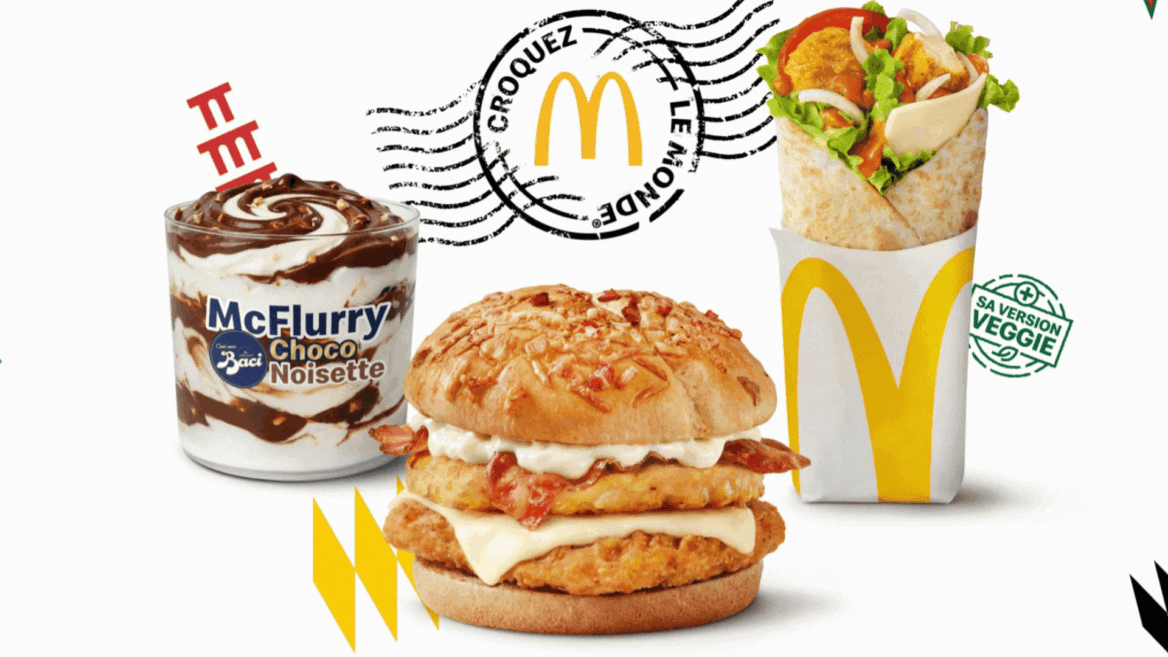 sandwich croustillant, wrap veggie et mcflurry choco noisette