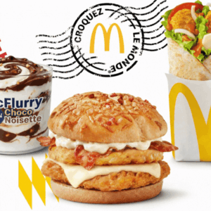 sandwich croustillant, wrap veggie et mcflurry choco noisette