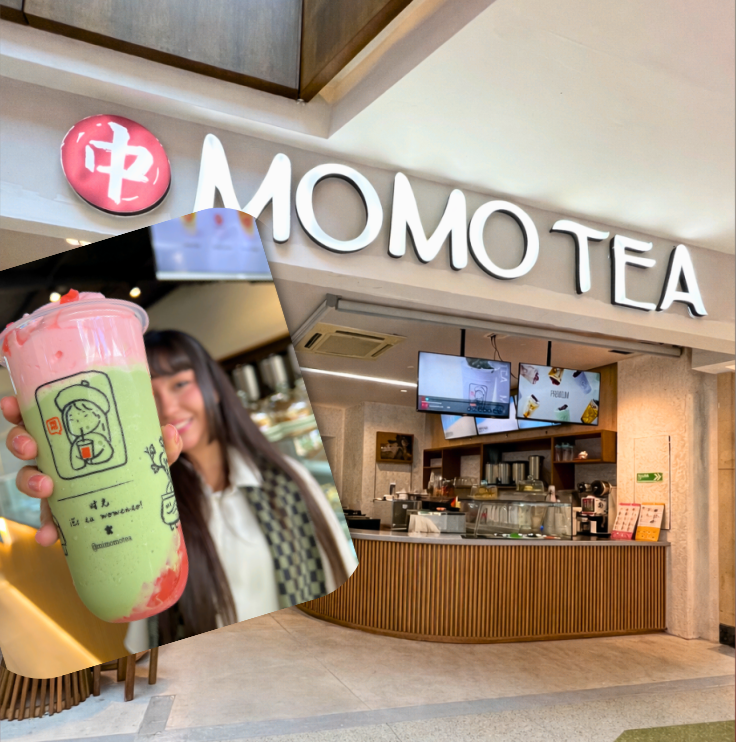 tienda momo tea y bebida rosa verde