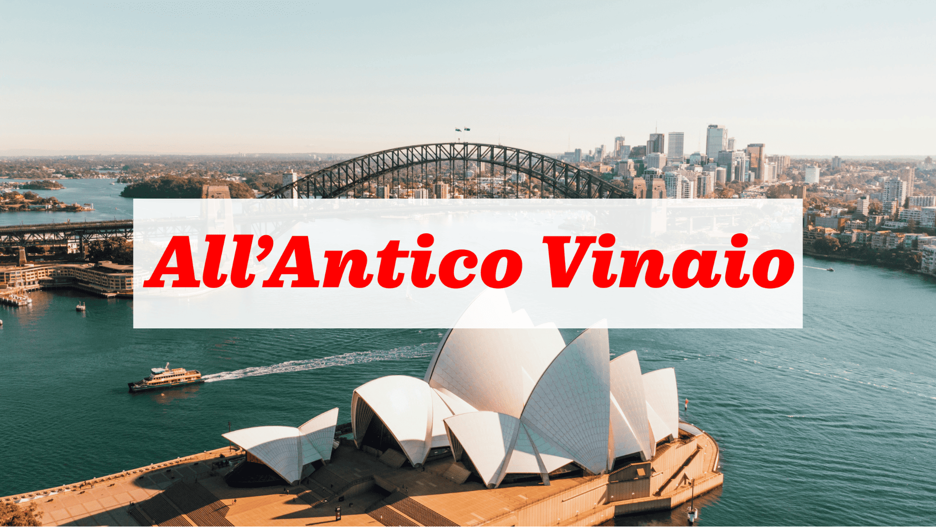 panorama di sydney: opera house e harbour bridge