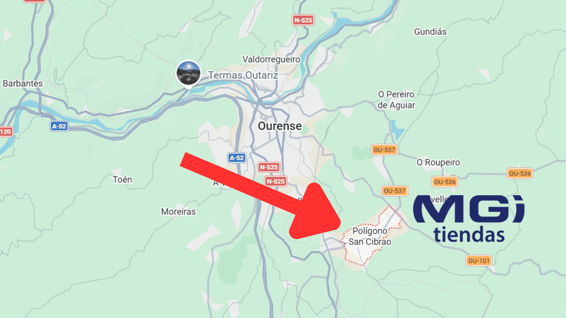 ourense: polígono san cibrao, mgi tiendas