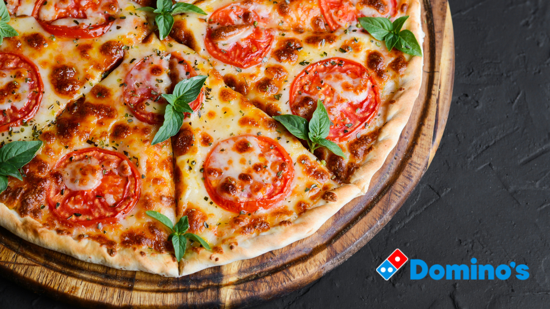 dominos thin crust tomato mozzarella pizza
