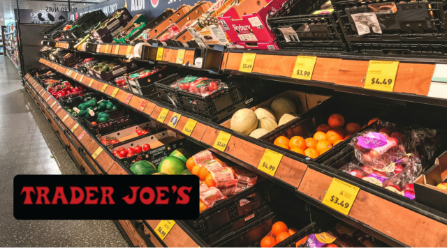 trader joes produce aisle — fresh fruits & vegetables