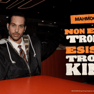ritratto maschile nel diner burger king retrò