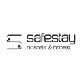 safestay: logotipo minimalista para hostales y hoteles