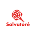 logo pizza salvatoré rouge — pizzeria moderne