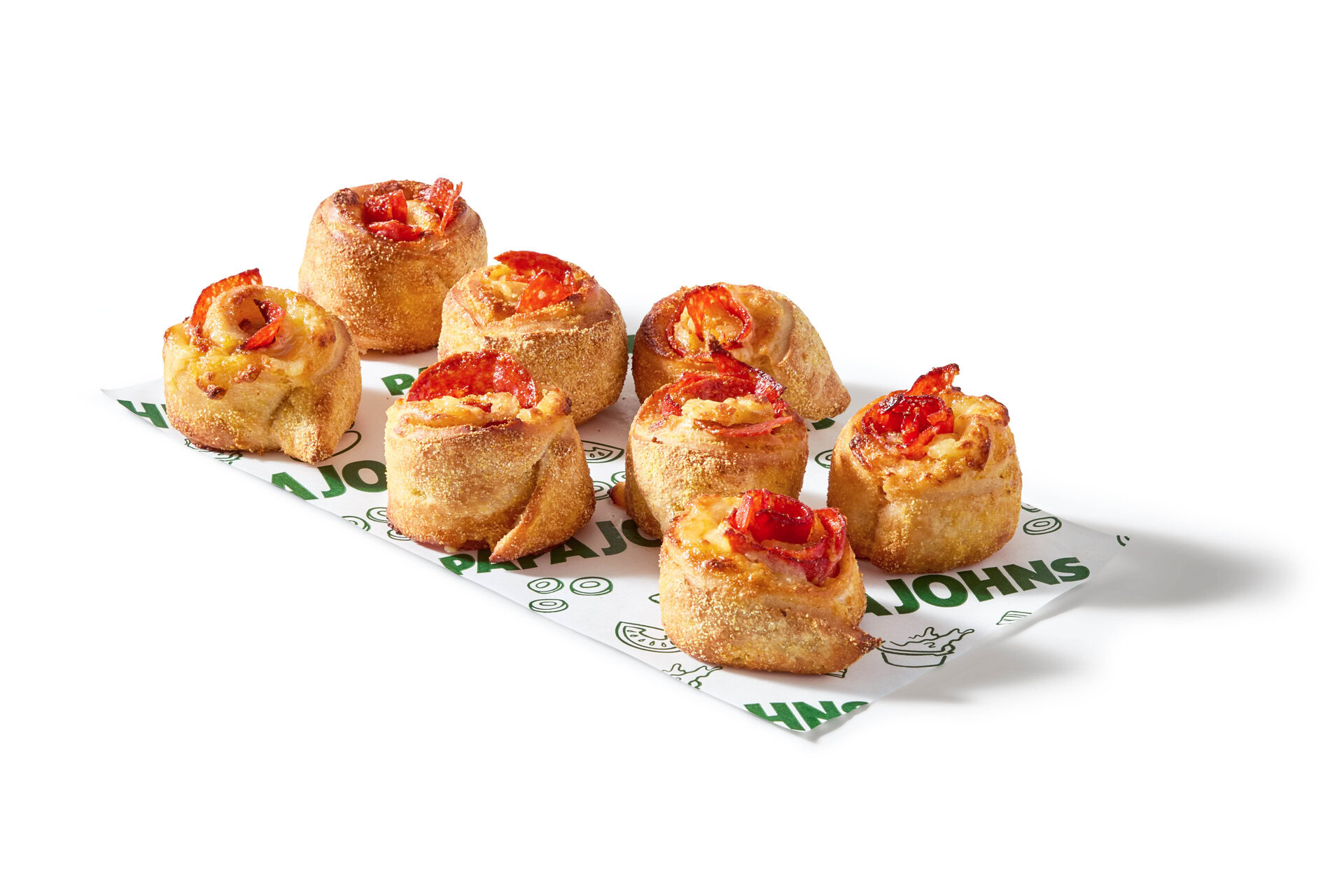 mini rollos de queso y pepperoni