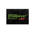 logo steinxpert : design technologique vert noir