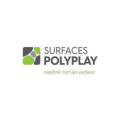 logo surfaces polyplay moderne gris et vert