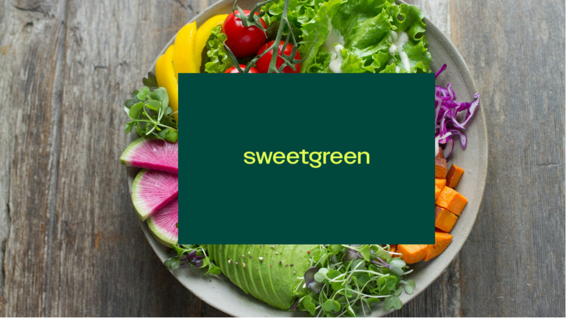 sweetgreen fresh salad bowl with avocado and sweet potato