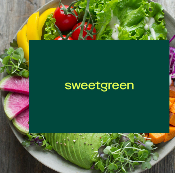 sweetgreen fresh salad bowl with avocado and sweet potato