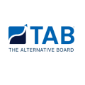 tab consulting logo with blue swoosh