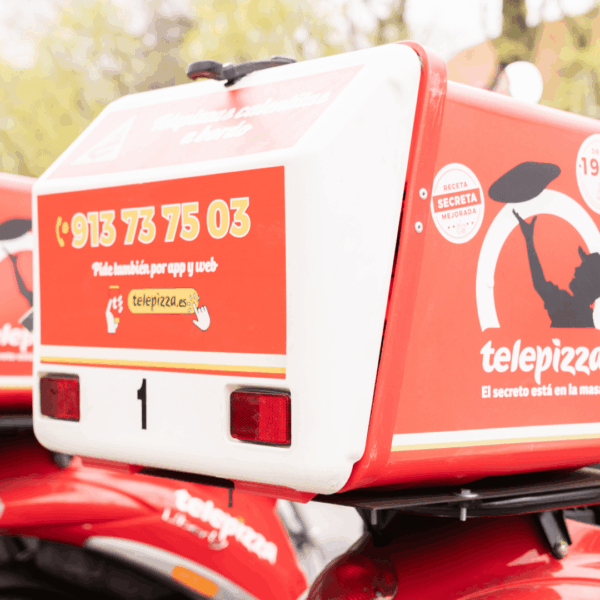 motos telepizza: flota de reparto en madrid