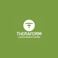 logo theraform vert minimaliste laminés naturels