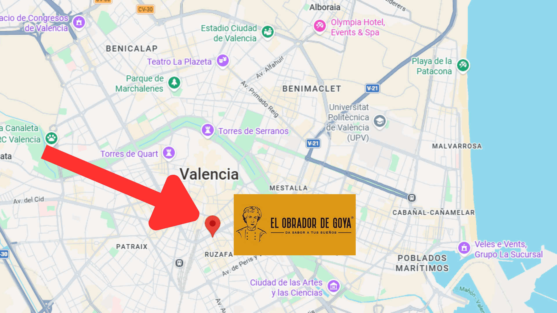 valencia: pin en ruzafa — el obrador de goya