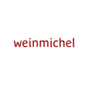 weinmichel – rotes modernes serifenloses logo