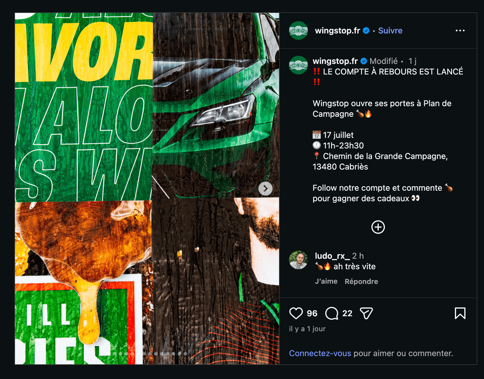 wingstop ouvre à cabriès plan de campagne 17 juillet
