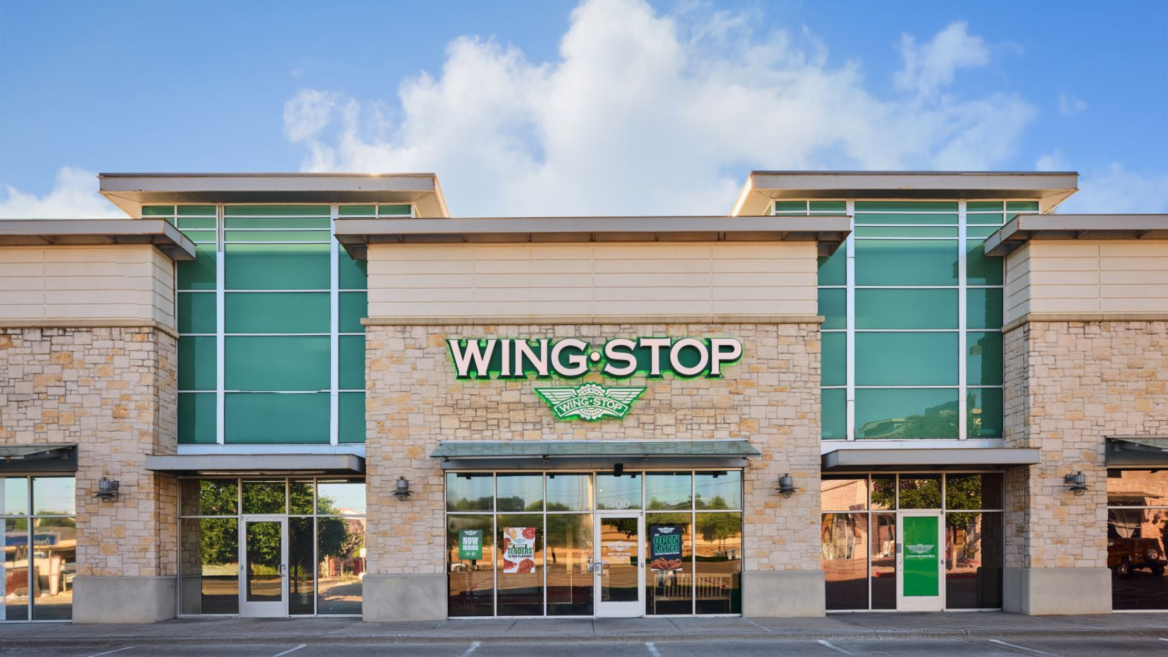 wingstop storefront in sunny suburban plaza