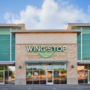 wingstop storefront in sunny suburban plaza
