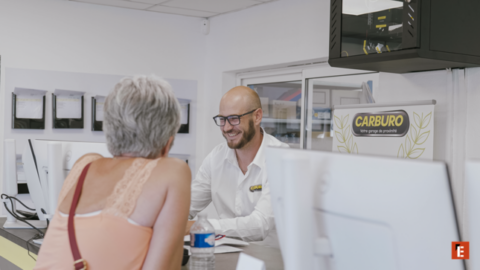 accueil client en bureau moderne