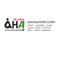 aha nachhilfe gmbh: 20 jahre jubiläumslogo