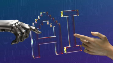 ia : main humaine et robotique modernes