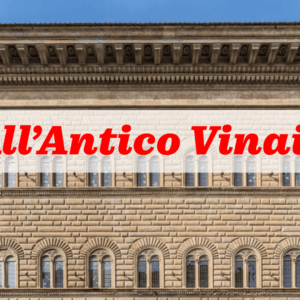 facciata storica con insegna all’antico vinaio